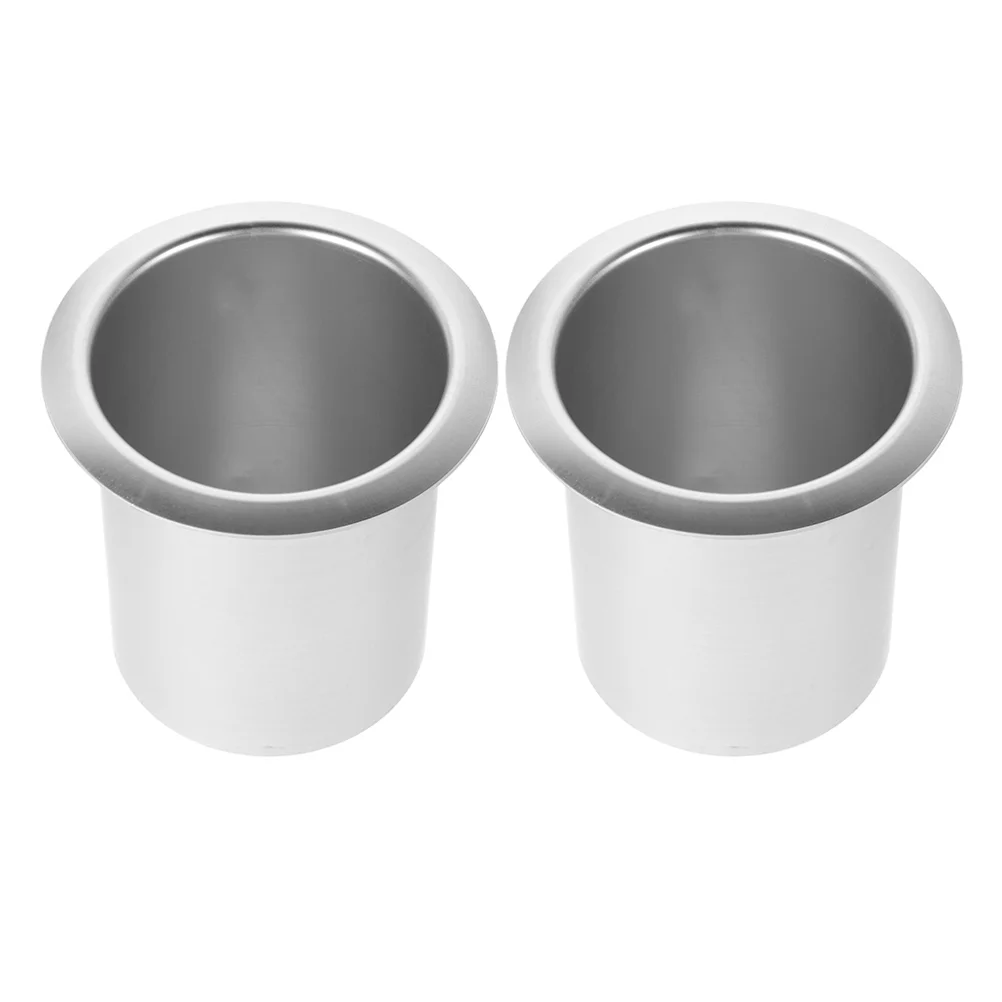 2 Pcs Sofa Cup Holder Handles Replacement Accessory Drinks Stainless Steel