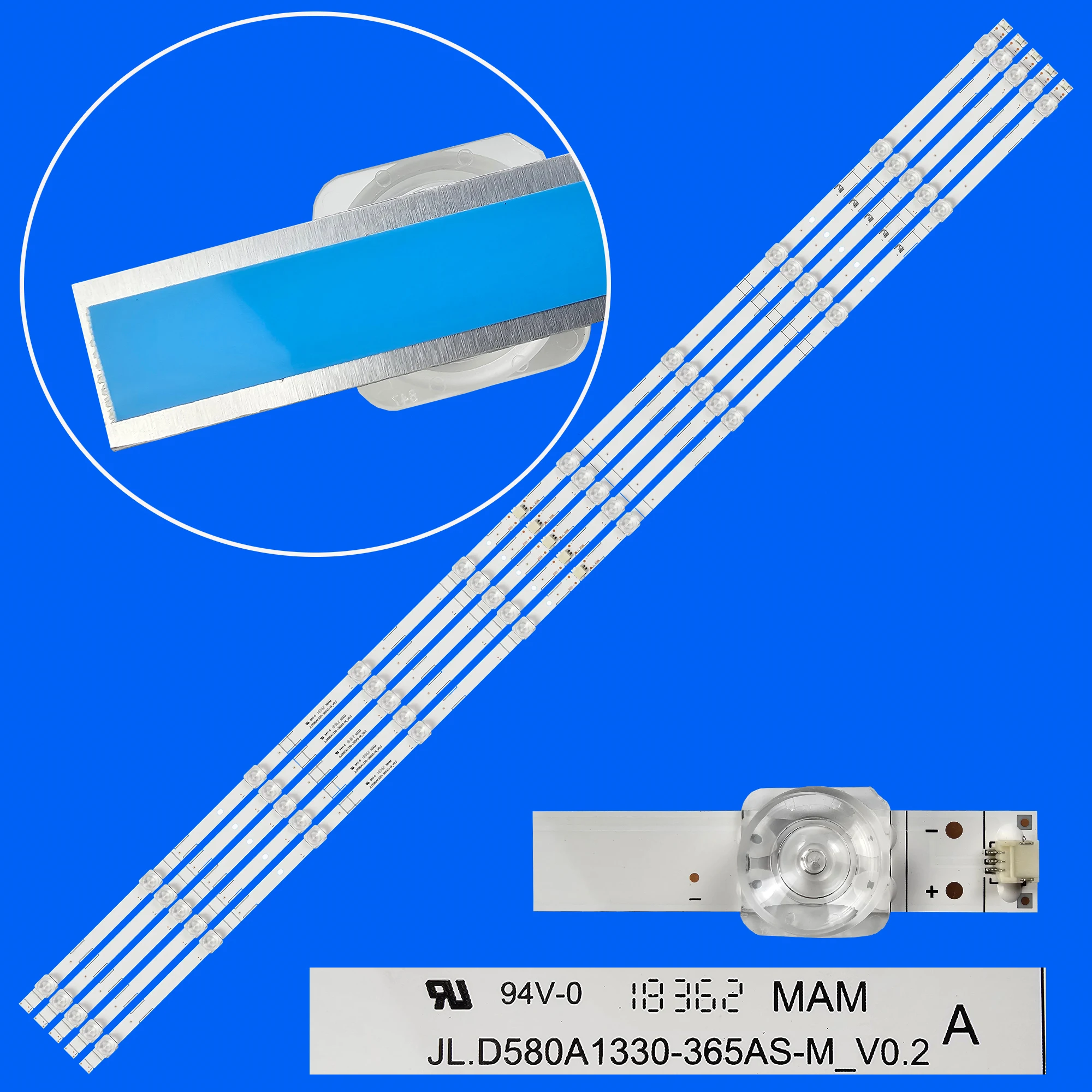 

LED Backlight strip for H58E3A HZ58A55 HD580S1U02 JL.D580A1330-003AS-M_V01 JL.D580A1330-365AS-M V02 HD580S1U91\S1 HD580S1U92