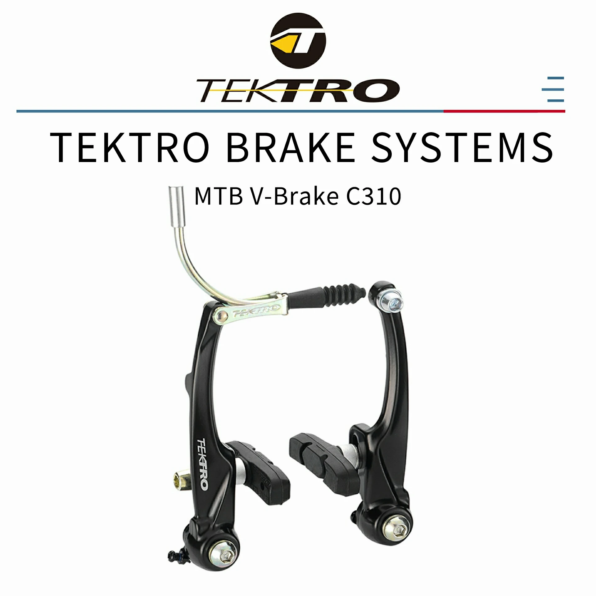 Freins V-Brake TEKTRO C310 Pour VTT - Bras Longs 110 Mm, Argent