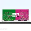 TIME MICRO/STAR RACE 1:64 911 GT3 Pink/green Tyrannosaurus Painting Alloy Model Car for Collection& Display 5