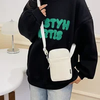 Sac messager à bandoulière Simple et décontracté, sac pour téléphone Portable pour femmes, sac à bandoulière Vertical pour clé de monnaie, carte bancaire, nouvelle mode 5
