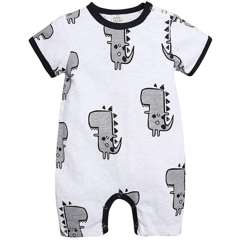 2022 Cartoon Baby Onesies Summer Clothing Cotton Romper Boy Girls Kids Clothes Letter Print Short Sleeve Jumpsuit Outfits Baby Bodysuits medium Baby Rompers
