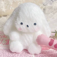 Cute Flocking Bunny Taba Squishy Stress Relief Decompression Toy Squeeze Plush Rabbit Anti Stress Fidget Toy For Adult Kids Gift 1