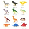 Jurassic World 8/12PCS Dinosaur Figure Set Tyrannosaurus Rex Simulation Soft Rubber Toys for Children Small Packaged Gift Idea 5
