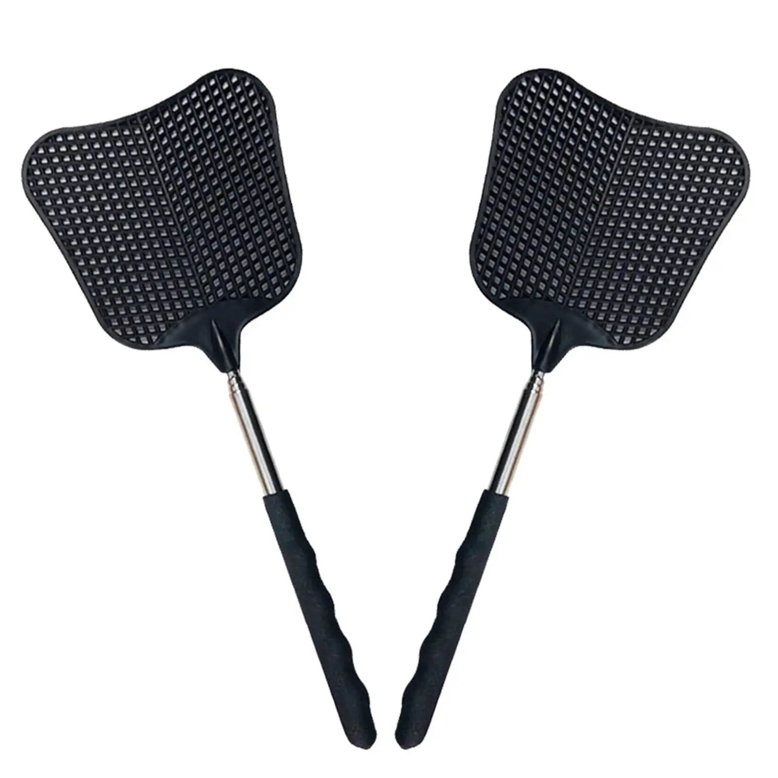 Telescopic Fly Swatters Durable Plastic Heavy Duty Flyswatter With Stainless Mosquito Repellent Tool Home Accessories Tools
