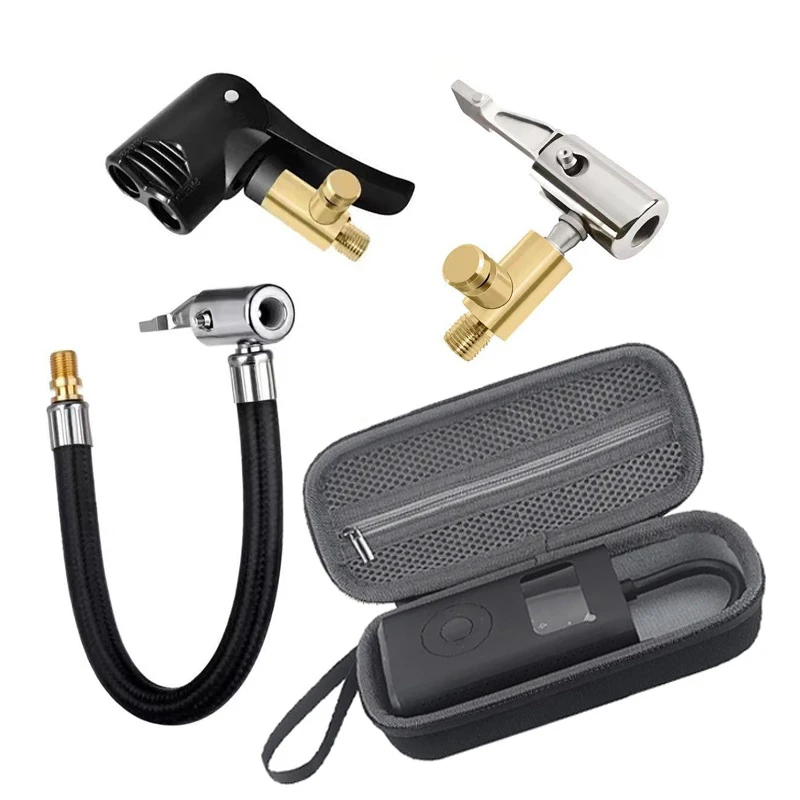 sciuU 50cm Tubo Prolunga di Gomma Flessibile della Pompa di Gonfiaggio, Compatibile con Xiaomi Compressore Digitale Portatile, Universale Tubo di Estensione per Pneumatici Auto Bicicletta Motociclo