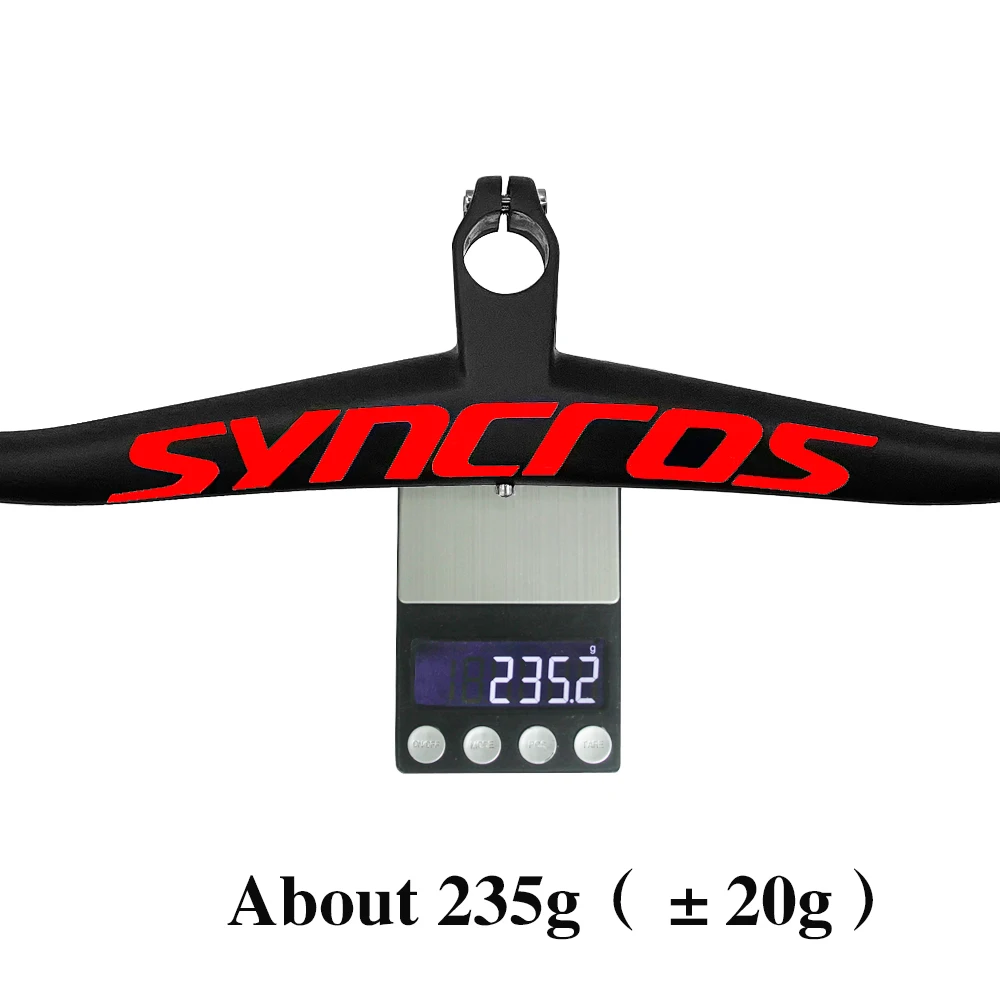 SYNCROS Carbon Integrated MTB Handlebar Bicycle MTB Titanium Screw With 40/50/60/70mm Chrome UD Matte