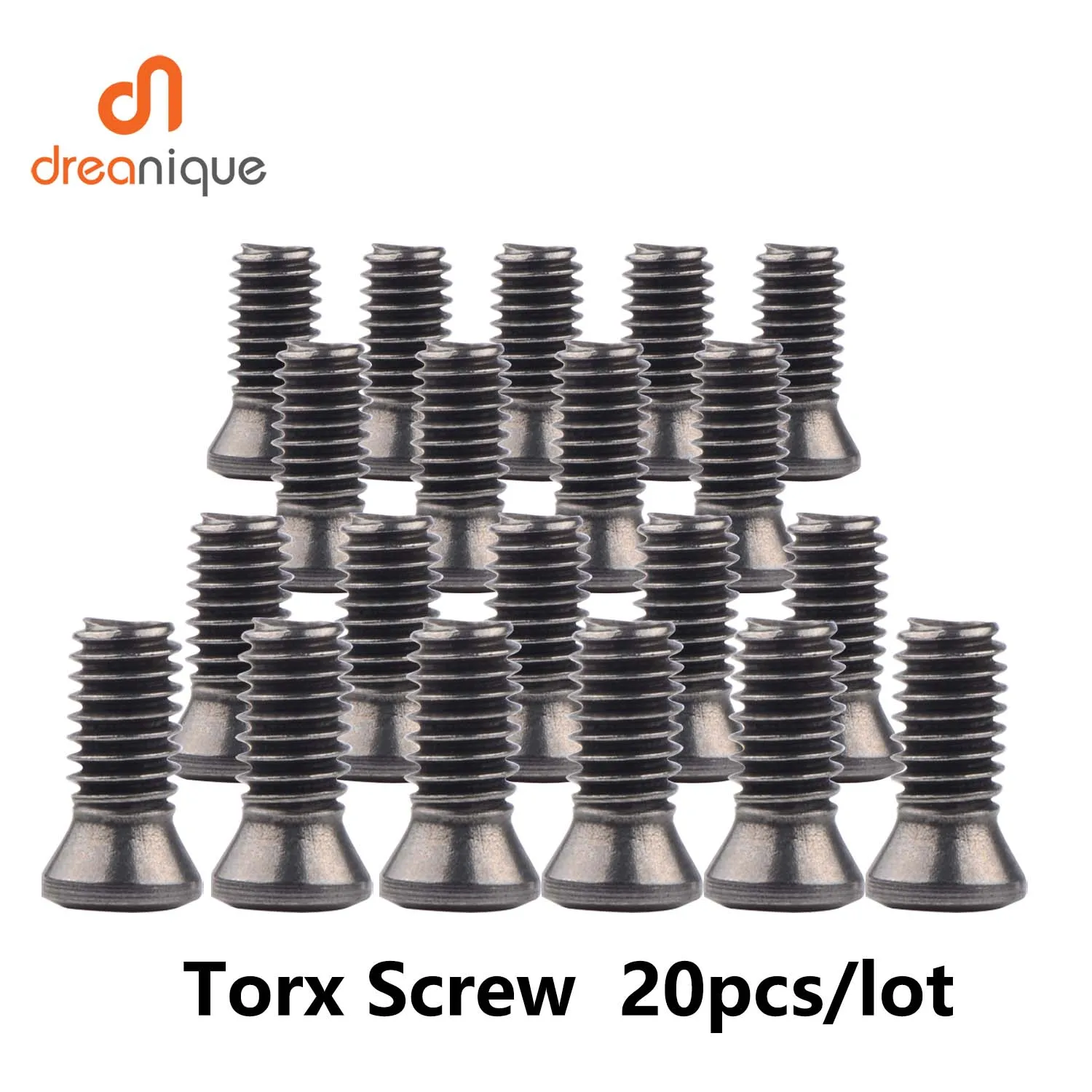 Dreanique 20 Stück/Set Schraube 1.8 M2 M2.5 M3 M3.5 M4 M5 M6 Torx-Einsatzschraube zum Ersetzen von Hartmetall-Drehmeißeln für Drehmaschinen