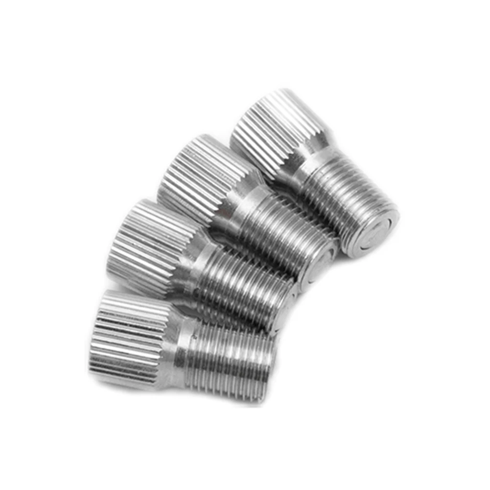 4pcsValveStemExtension19X9mmChromePlatedBrassM8X08thread