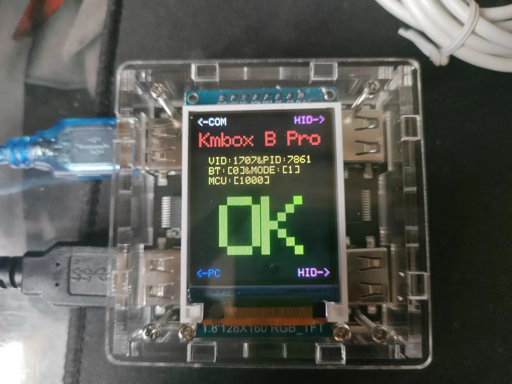 Kmbox ab Expansion Converter Usb Periférico Físico para Placa com Display Lcd Python Desenvolver