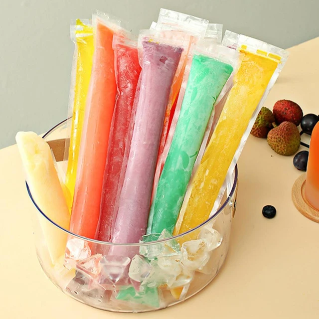 20/40/50/100Pcs Popsicle Bag Tight Seal Disposable Ice Pack DIY Thick Ice  Cream Candy Yogurt Tube Ice Pops Bag Kitchen Supplies - AliExpress