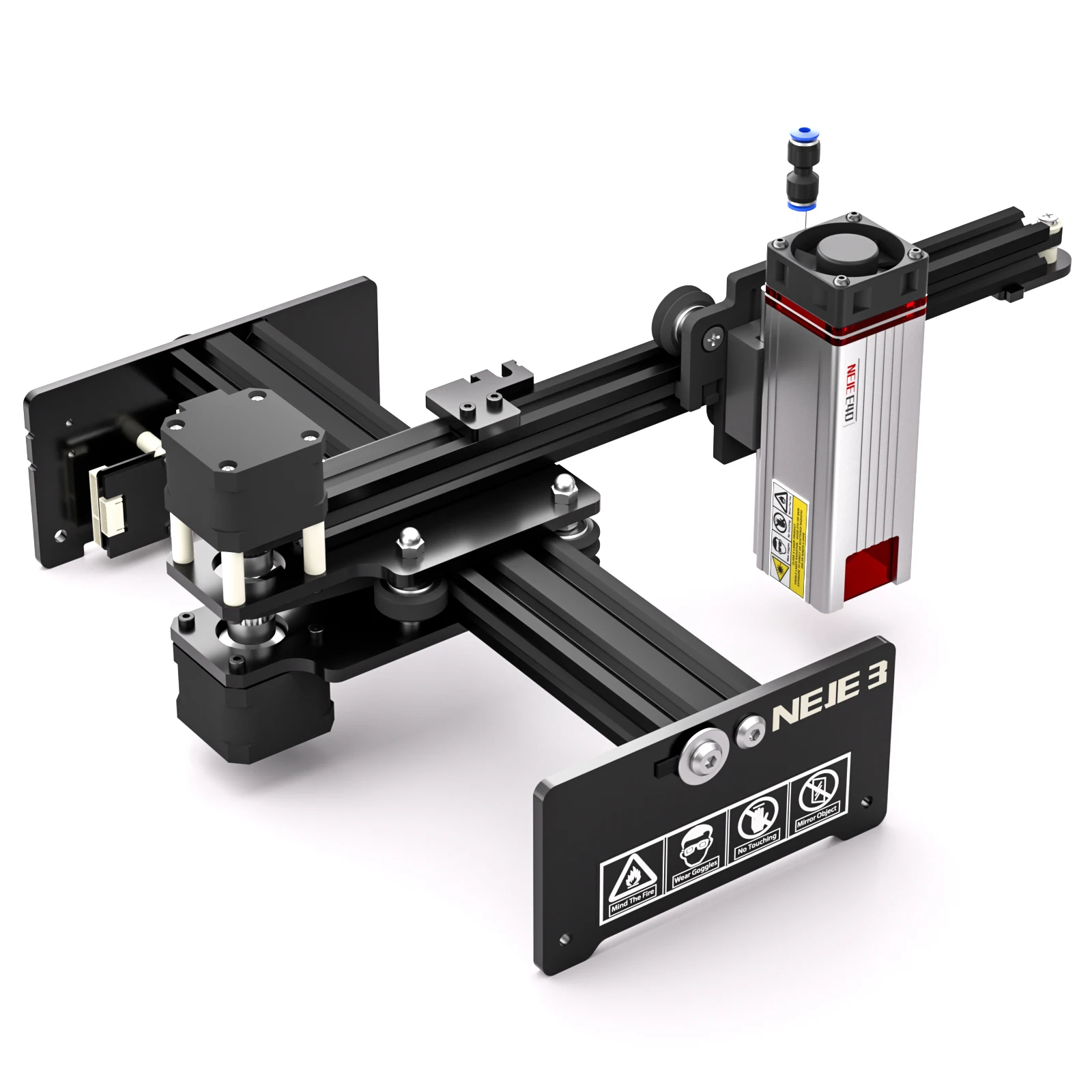 NEJE 3 E40 80W CNC Laser Engraver Portable Engraving Carving Machine Mini DIY Laser Logo Mark Printer for Metal Engraving