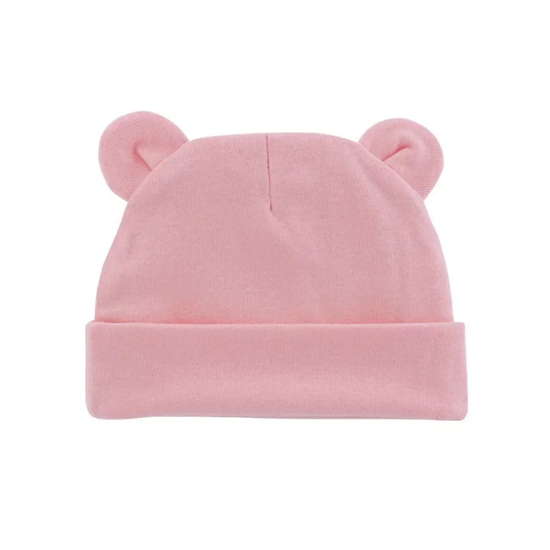 Autumn Winter Baby Hat - Cute Ear Shape Cotton Bonnet for Newborn Photography