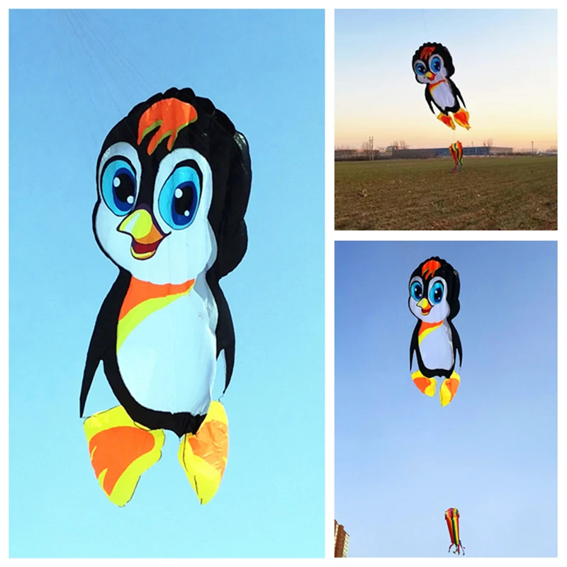 free shipping large Penguin kite flying soft kite big outdoor toys kite surf colorful flying kites wind sock flag Kite flying