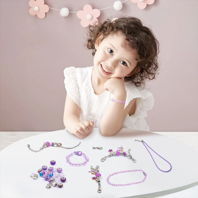 Charm Bracelet Making Kit For Girls DIY Rubber Bands For Necklace Pendent Jewelry  Making Kit 3-12 Kids Birthday Christmas Gift - AliExpress