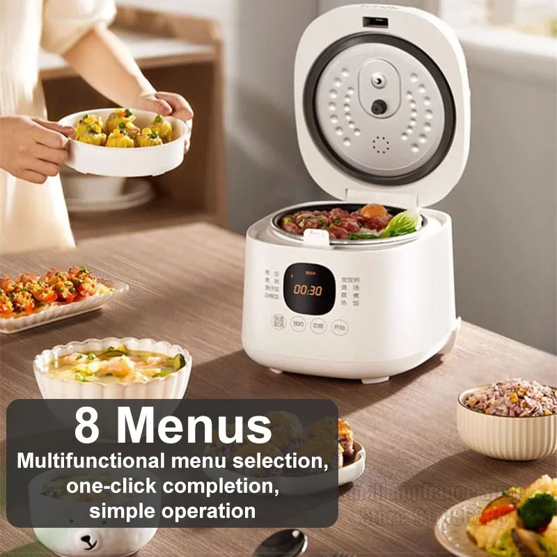 SUPOR Mini Smart Rice Cooker Multifunctional Adjustable Electric Cooker 2L Capacity For 1-4 People Kitchen Appliances 220V