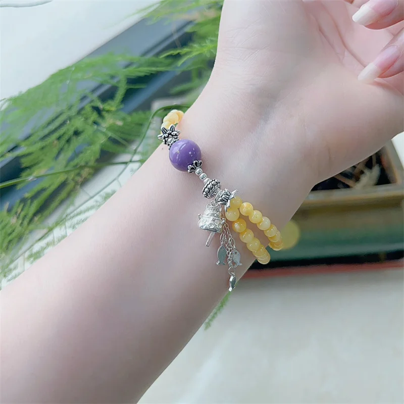 

Женский браслет из серебра 925 пробы, с натуральным пчелиным воском