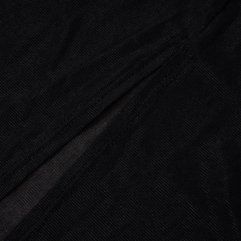 Black See Through Y2k Dress For Women Clothing Long Sleeve Vestidos De Mujer Slim Sexy Streetwear High Waist Autumn Robe Femme