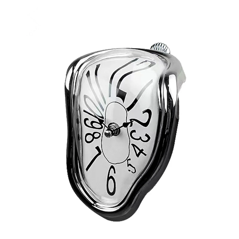 3D Wall Clocks Surreal Melting Distorted Wall Clocks Surrealist Salvador Dali Style Watch Decoration Gift Home Garden