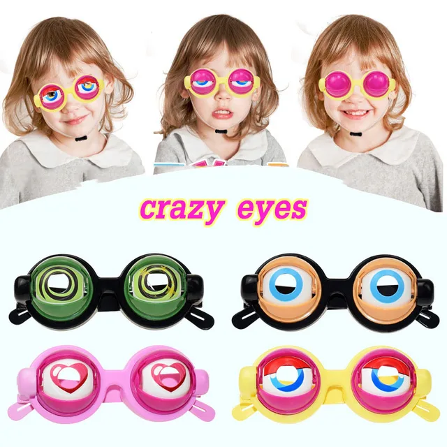 Occhi pazzi i bambini fanno strani occhiali giocattoli Novel Family  Interactive Funny Game puntelli occhiali regali per bambini forniture per  feste