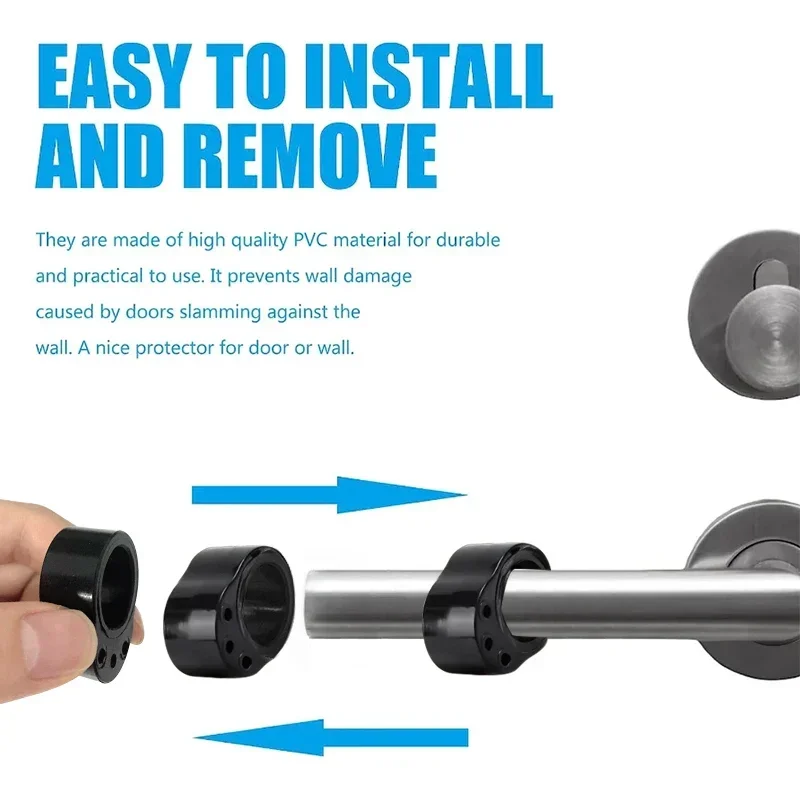 Silicone Door Stopper Door Stopper Bumpers Door Stopper Silicone Rubber Bumpers Door Stopper Transparent Silica Gel Door Handle Wall Protection Doorknob Bumper Walls Furniture Protective