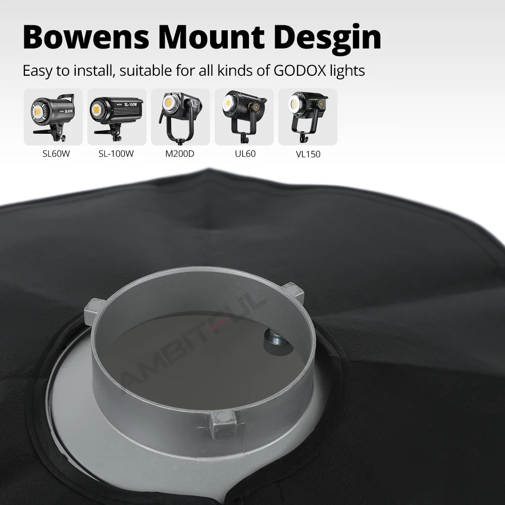 고독스 소프트박스 95cm 120cm 140cm 옥타곤 허니컴 그리드 소프트박스 보웬스 마운트 스튜디오 플래시용