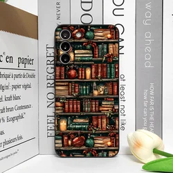 Festive Bookshelf Book Print Christmas Phone Case - Soft Cover - Honor X9 4G (M - C1652T1)