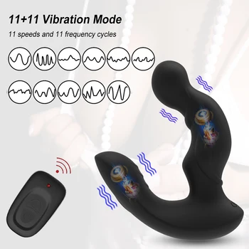 Butt Plug Vibrator Prostate Massager For Men Male Vibrating Anal Plug Erotic Sex Toys Sex shop 360 Rotate Butt Plug Stimulator 2