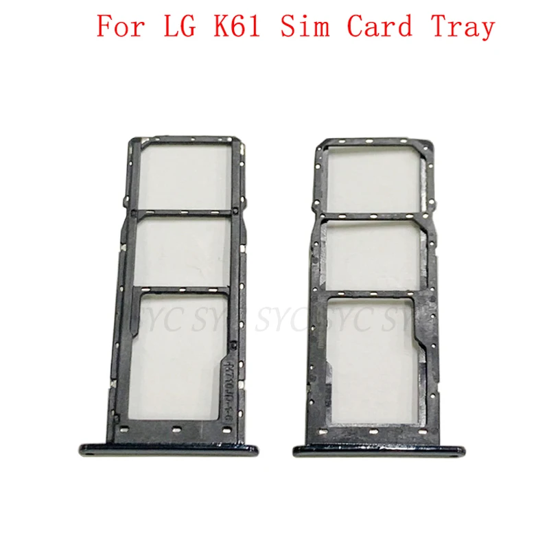

SIM Card Tray SIM Card Slot Holder For LG K61 Memory MicroSD Sim Card Tray Repair Parts