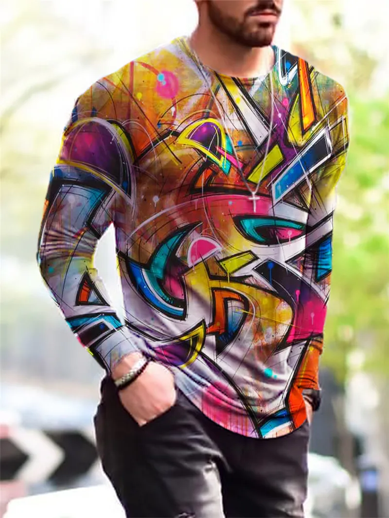 Gothic Street Style Hip Hop Rock Men's Long Sleeve T-Shirts