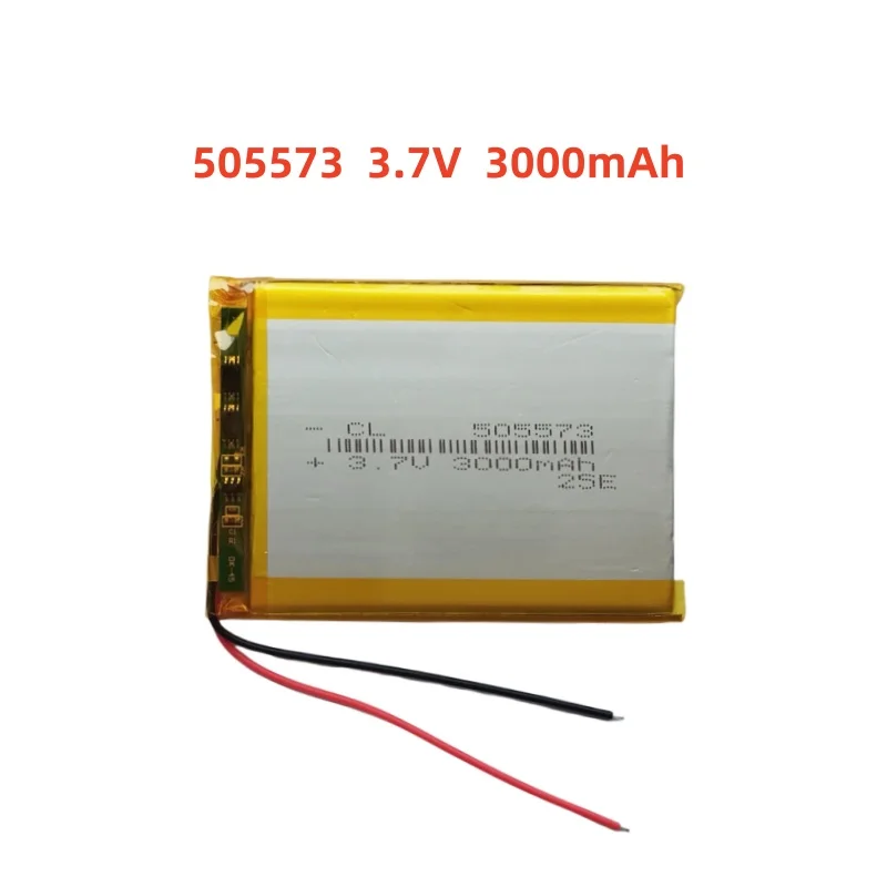 Batterie Lipo Rechargeable 3.7 Lithium polymère, 2500 V, 505573 mAh