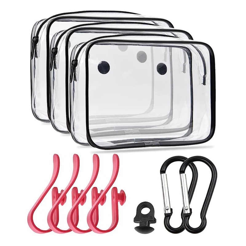 10Pcs For Bogg Bag Accessories, Insert Pouch For Travel Organizer For Bogg Bag Charms With Hooks