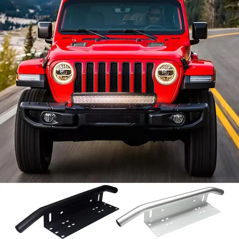 

Car Number Plate Frame Bumper Light Mounting Holder Solid Frames License Plate Bracket Rotating Aluminium Alloy Material Automo