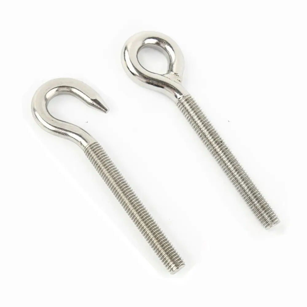 1Pc Suspension Sheep Eye Screw 304 Stainless Steel Fasteners Tools Hanging Hook without Nuts M4 M5 M6 M8 M10 Bolt Ring Hardware stainless steel screws