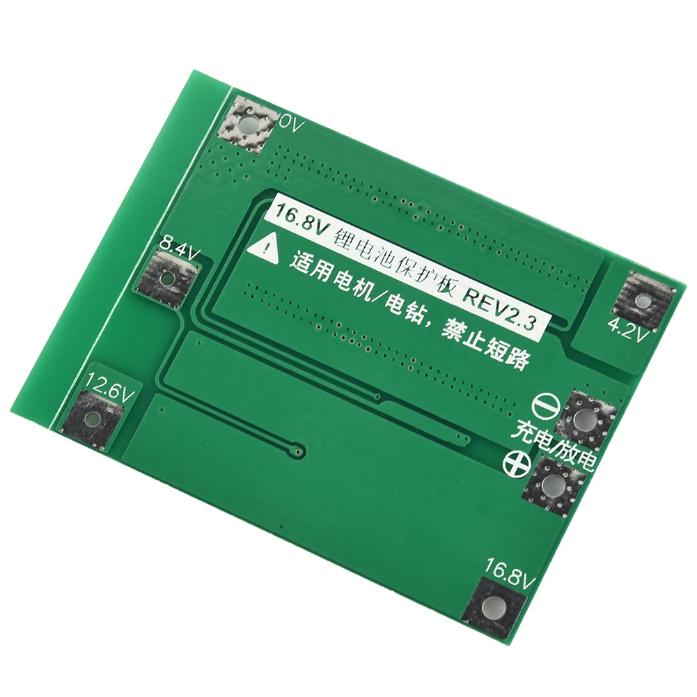 

Module Protection Board PCB BMS Board Replacement Spare Parts 16.8V~18.1V 1pcs 45x55x3.4mm Accessories Brand New