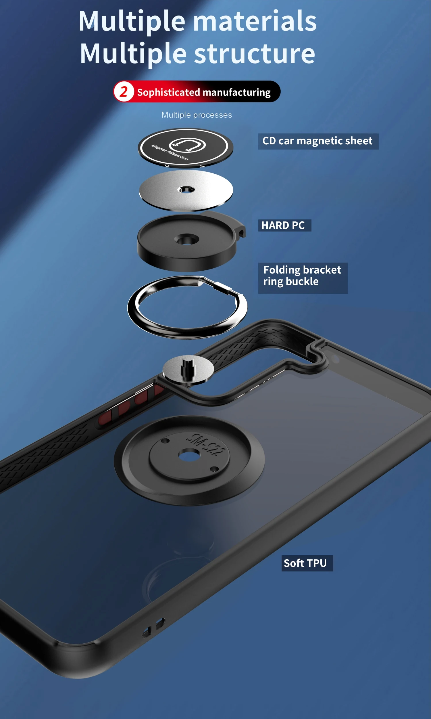 Matte Anti-fall Phone Case For Samsung Galaxy A13 A22 A32 A42 A52 A82 F52 F62 M62 4G 5G S20 Plus Ultra FE With Ring Stand Cover 8 Matte Anti-fall Phone Case For Samsung Galaxy A13 A22 A32 A42 A52 A82 F52 F62 M62 4G 5G S20 Plus Ultra FE With Ring Stand Cover
