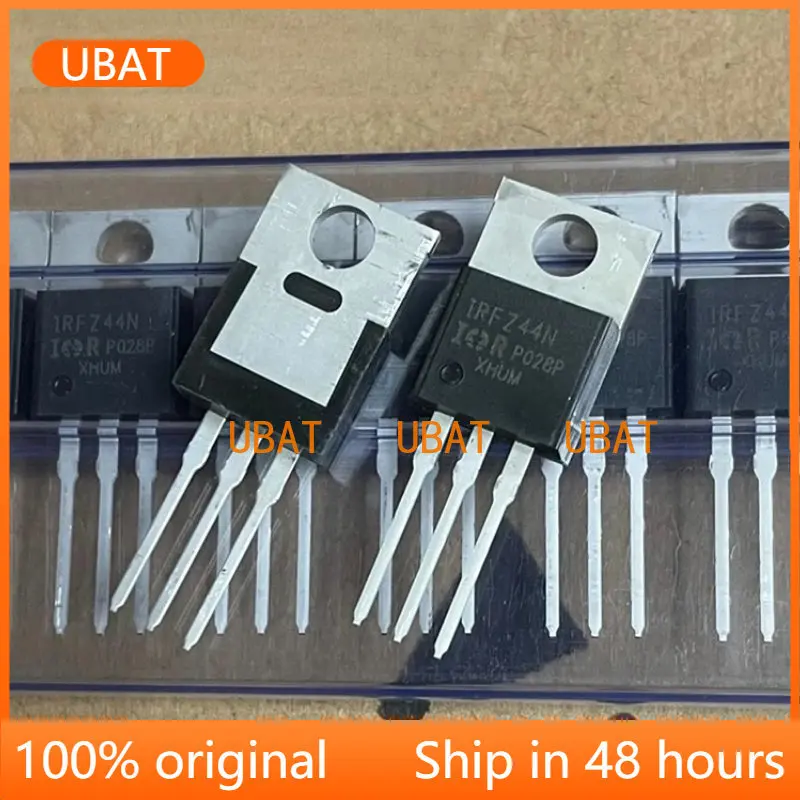 IRFZ44NPBF N-Kanal MOSFET Transistoren – 10 Stück, 55 V, 49 A, Logikpegel, Extrem Niedriger Einschaltwiderstand, Schnelles Schalten, Für Verschiedene Elektronikprojekte, Metallgehäuse