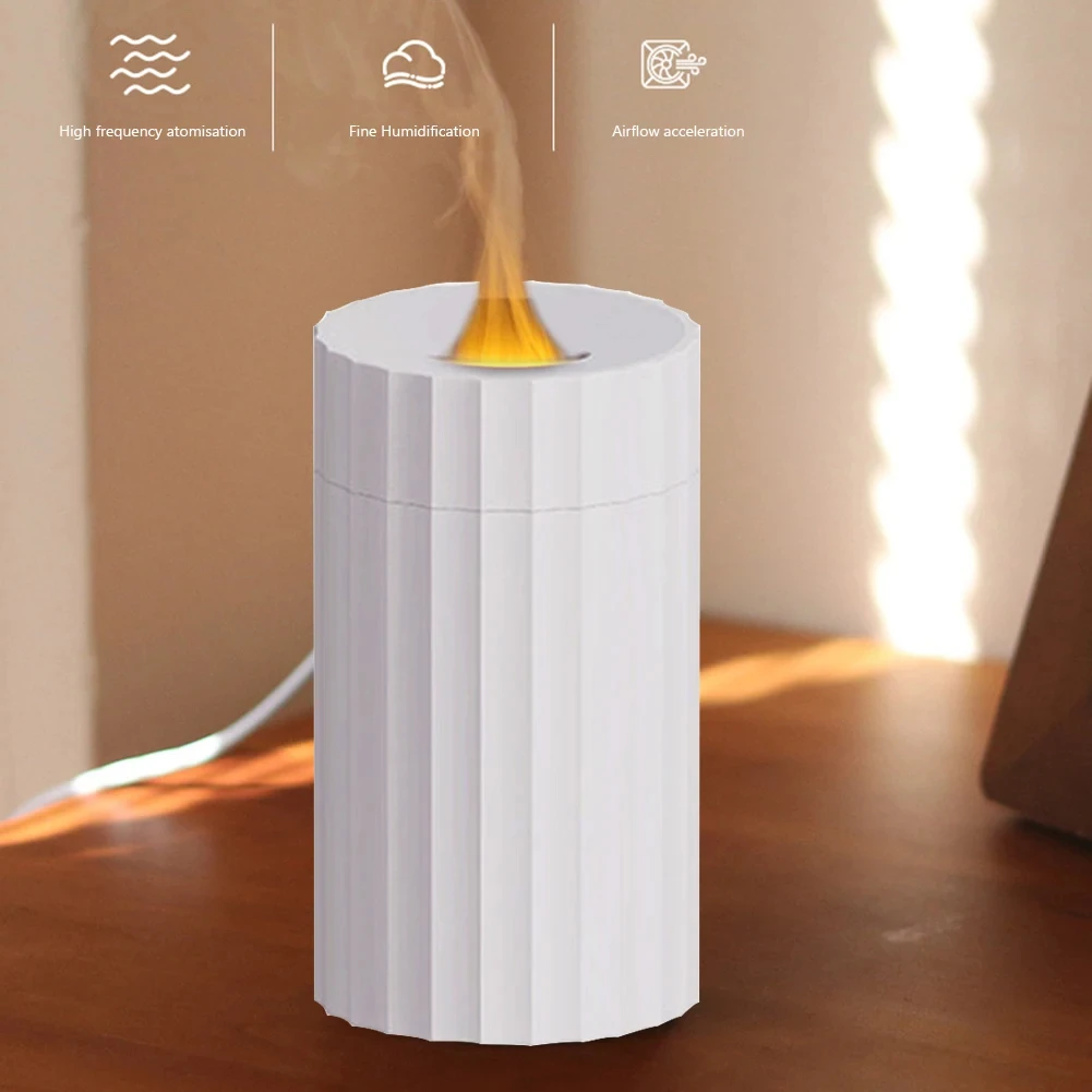 

Simulation Flame Aromatherapy Humidifiers Air Humidifier Portable Mini Oil Diffuser for Home Office Car