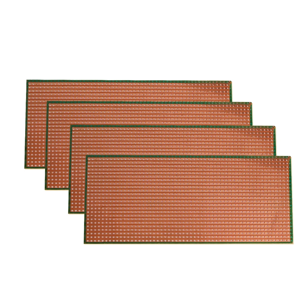 5-20PCS 범용 PCB 보드 6.5x14.5cm 스트립보드 PCB 플라틴 단면 회로 기판 Arduino용 노란색 DIY 실험 보드