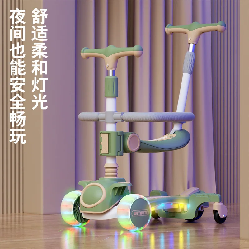 Children's Skateboard New 5-in-1 Baby Multifunctional Skateboard Car 1-3 To 8 Years Old Car