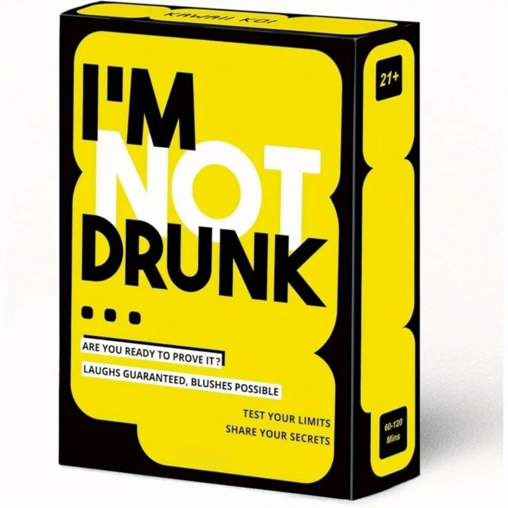 Interactive I‘M NOT DRUNK Card Games Drinking Games Paper Cards Desktop Games Birthday Gift