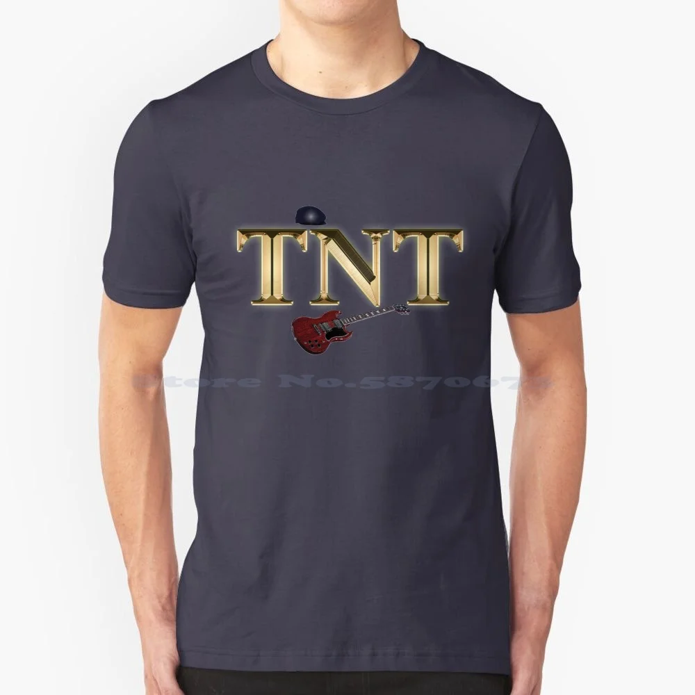 Maglietta Tnt 100% Cotone Tee Tnt Album Premier Ad Alta Tensione Bon Angus Young Hard Heavy Metal Australia N Roll Music