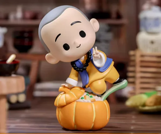 thumbnail image 1 of Pop Mart Yichan Little Monk Zen Dwelling Food Series Blind Box Guess Bag Mystery Box Toys Doll Cute Anime Figure Ornaments, 1 of 5