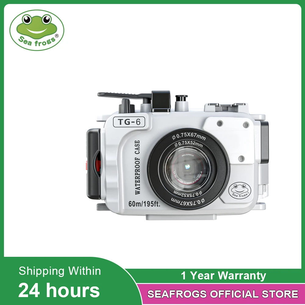 For Olympus TG6 Case 60M/195ft TG6 Underwater Diving Camera Housing