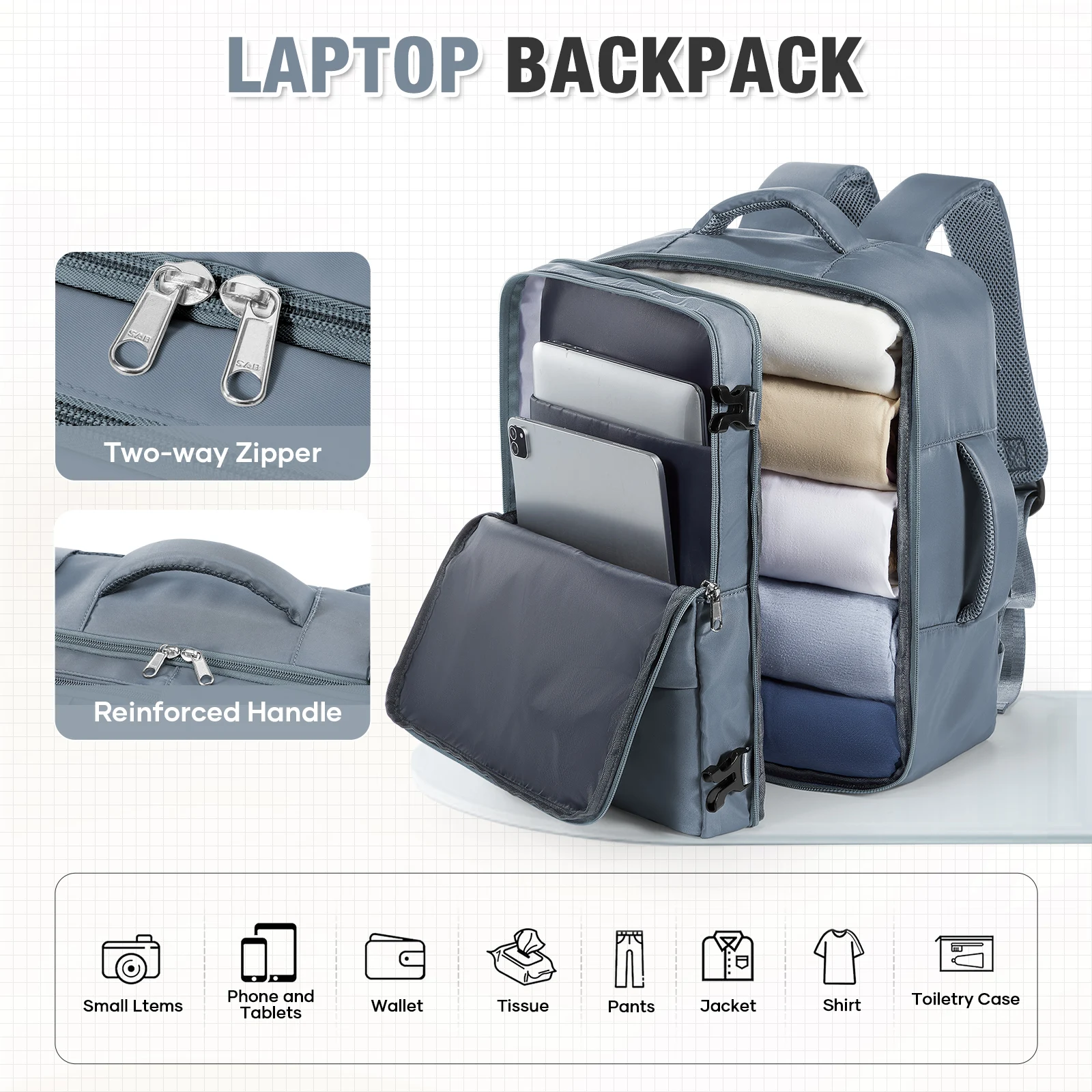 Backpack Travel Cabin Airplane 40x30x20 Men Ryanair Carry-on Luggage 40x30x20  Wizzair Backpack Travel Bags Easyjet for Laptop - 3