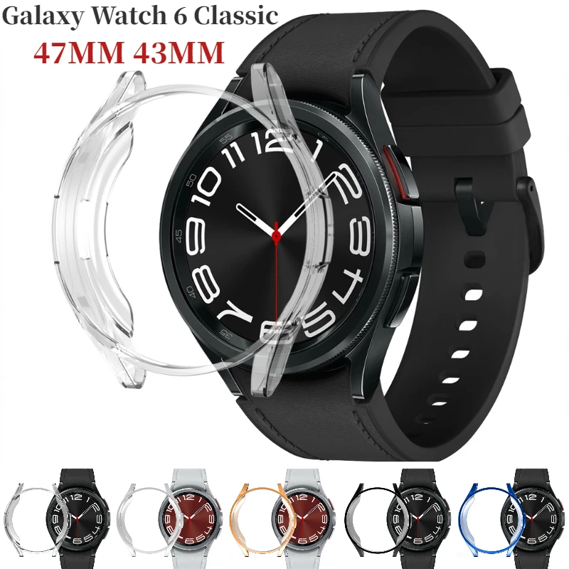 Custodia Protettiva Per Samsung Galaxy Watch 6 Classic 47Mm 43Mm Schermo Cavo Soft Shell Per Galaxy Watch 6 Classic 43Mm 47Mm Cover