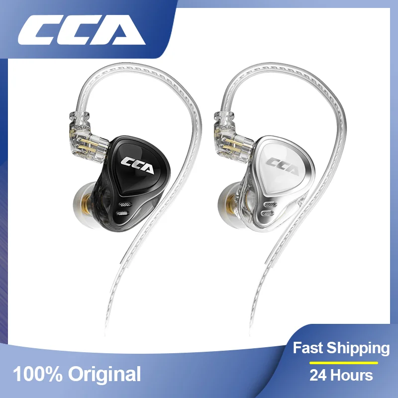 

CCA CA16 Pro Hybrid Technology 7BA+1DD Wired Headphones With Microphone In-Ear Earbuds Headset 16-Unit HiFi Monitor Earphone