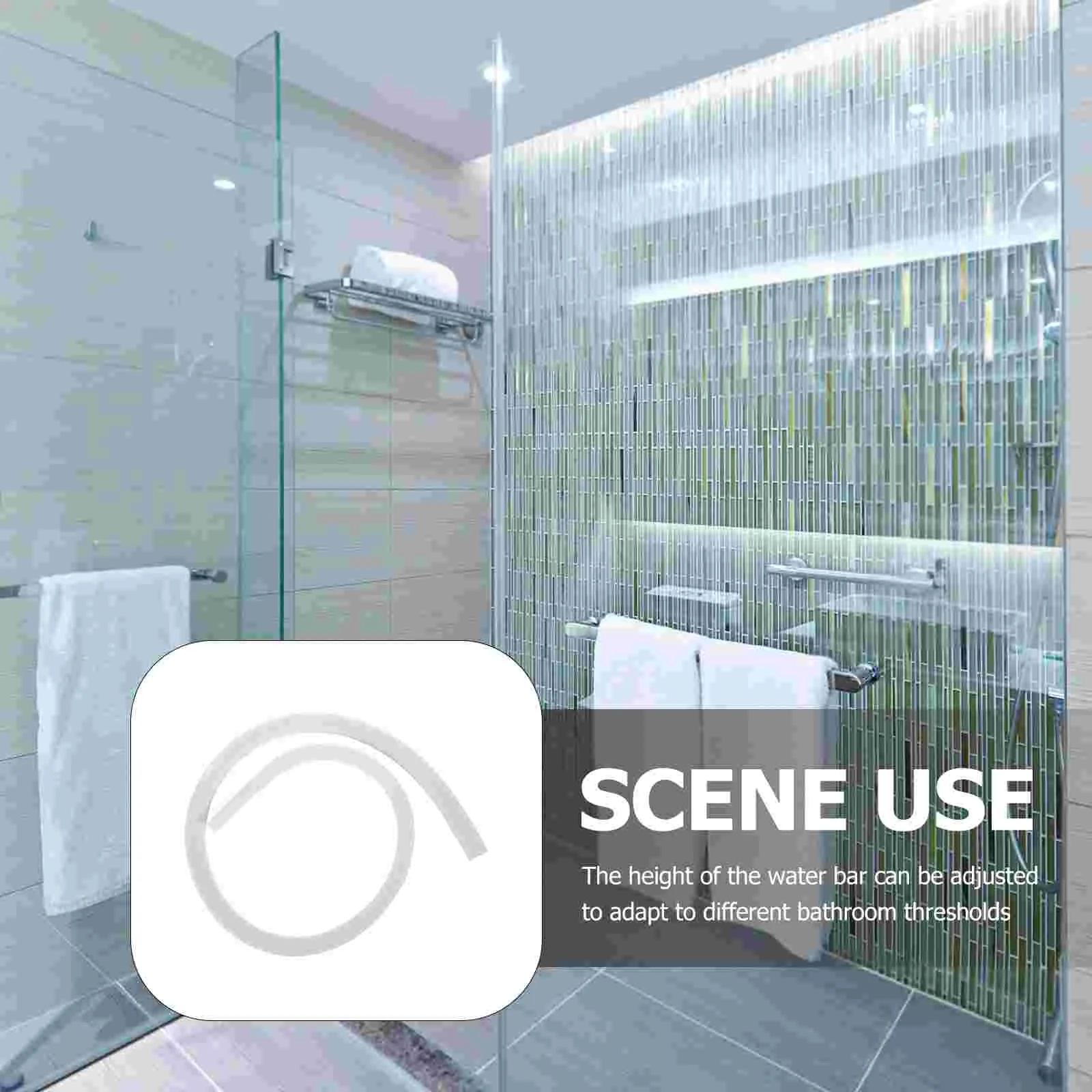 

Shower Room Waterproof Strip Toilet Caulking Threshold Ramp Floor Transition Bathroom Seal Sealing Doorway