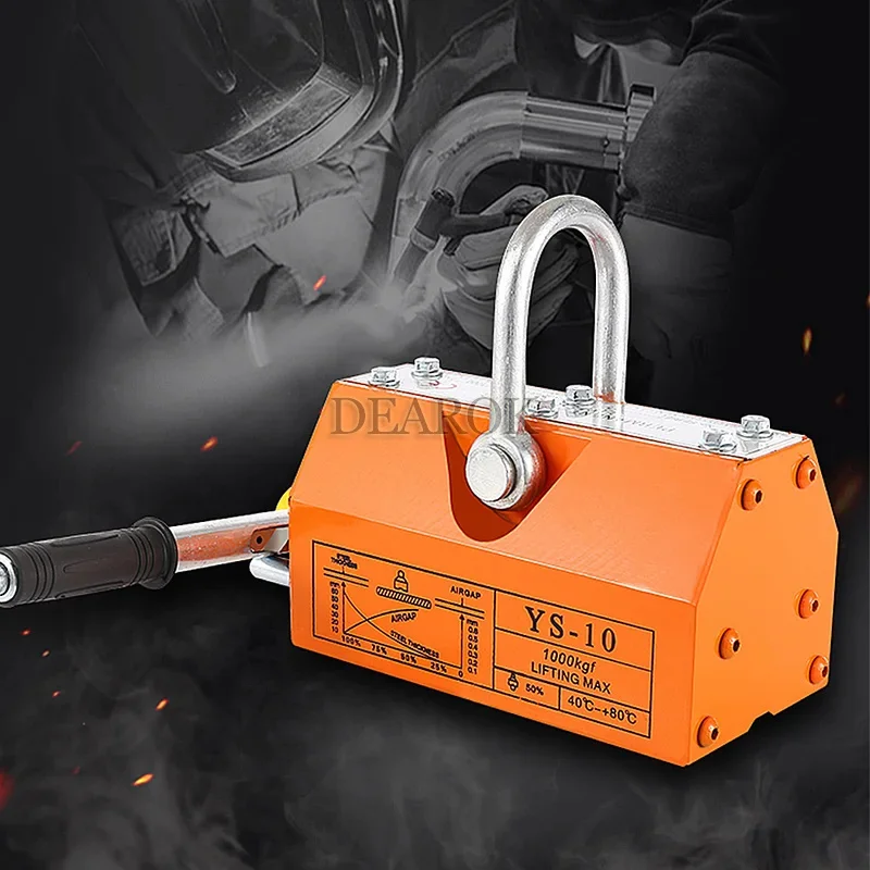 600KG 1t 400T Permanent Magnet Lifter Powerful Magnetic Lifting 2 Tons Magnet 3 Lifting Crane Krauk Permanent Suction Cup