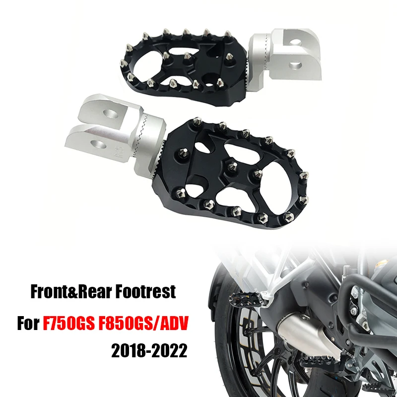 

F750GS F850GS ADV Front&Rear Footrest Adjustable Foot Pegs Rotatable Foot Pegs Rests For BMW F750 GS F850 GS Adventure 2018-2022